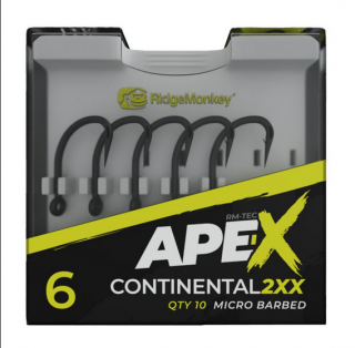 RidgeMonkey: Háček Ape-X Continental 2XX Barbed 