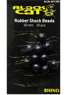 Black Cat gumová kulička Rubber Shock Beads 10mm, 10ks
