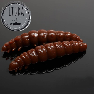 Libra Lures Larva 35 barva 038 - brown (balení 12ks) příchuť sýr