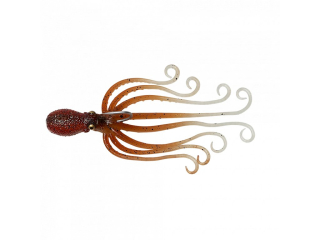 Savage Gear gumová nástraha 3D Octopus UV Brown Glow 10cm 35g