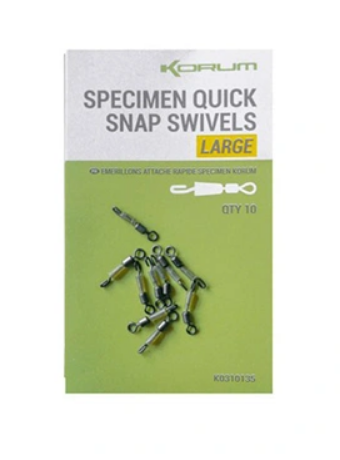 Korum Obratlík Specimen Quick Snap Swivel Large