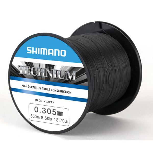 Shimano Vlasec Technium PB Černá - Průměr 0,22 mm / Nosnost 5 kg / Návin 1920 m