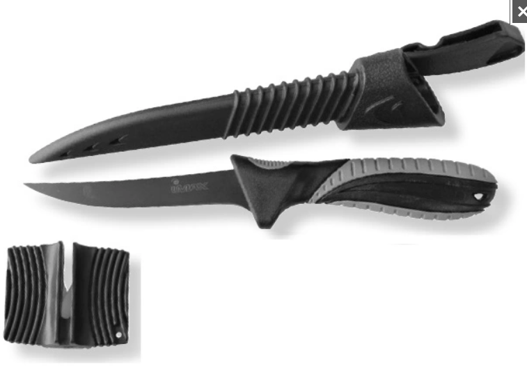 Nůž IMAX Fishing Knife 4,5" Inc.Sharpener 