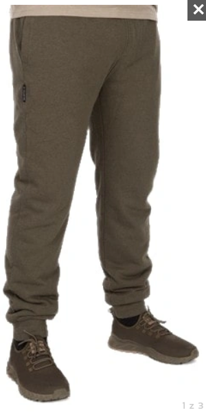 Tepláky Fox Collection Green/Black Sherpa Joggers 