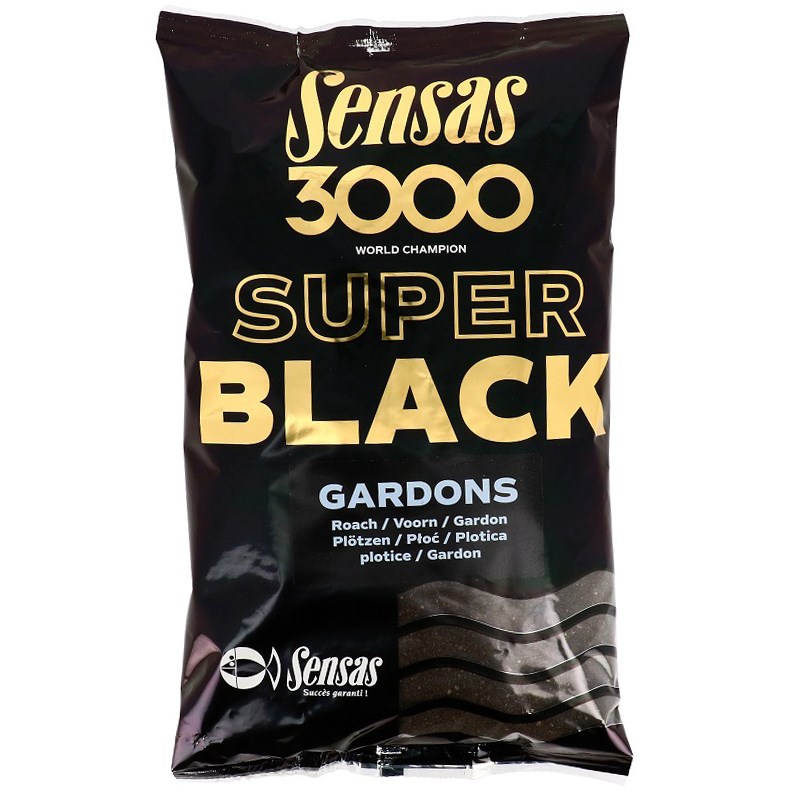 Sensas krmení 3000 SUPER BLACK 1kg - Carp