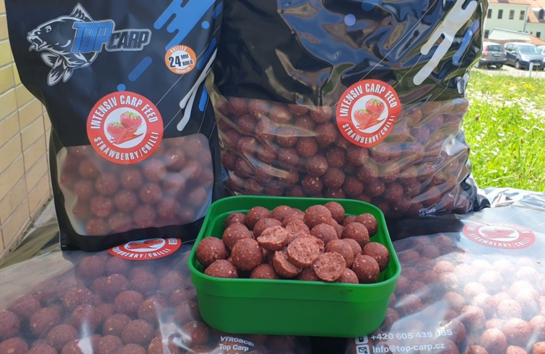 Top Carp Boilie Intensiv Carp Feed Strawberry/Chilli  10kg