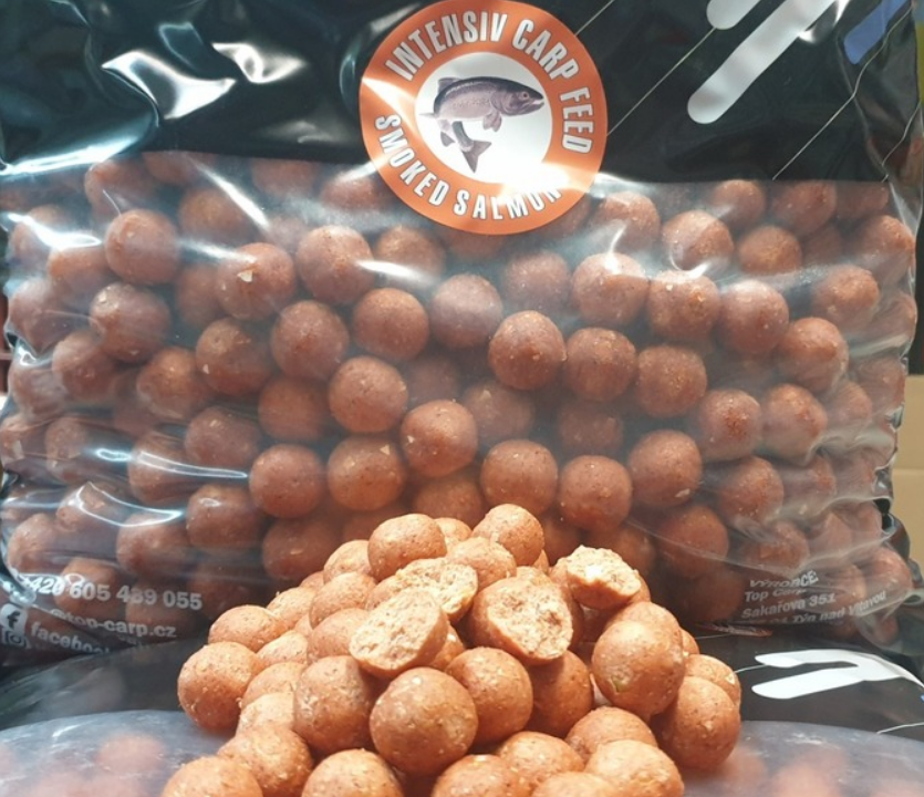 Top Carp Boilie Intensiv Carp Feed Smoked Salmon  10kg