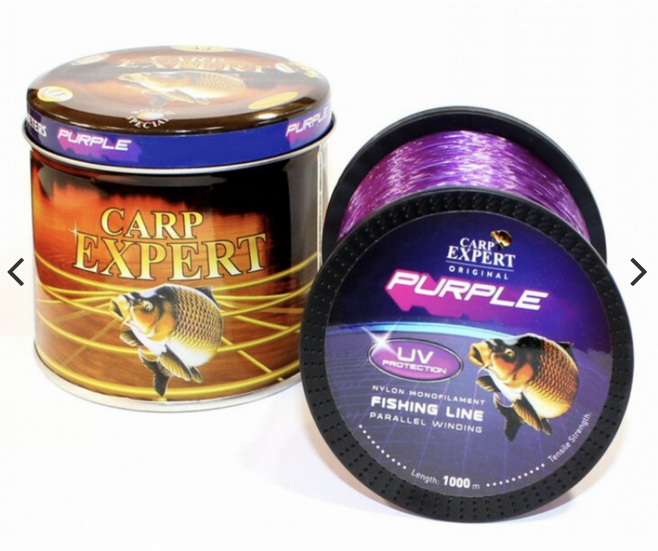 Vlasec Carp Expert UV Fluo fialový 0,35mm/1000m