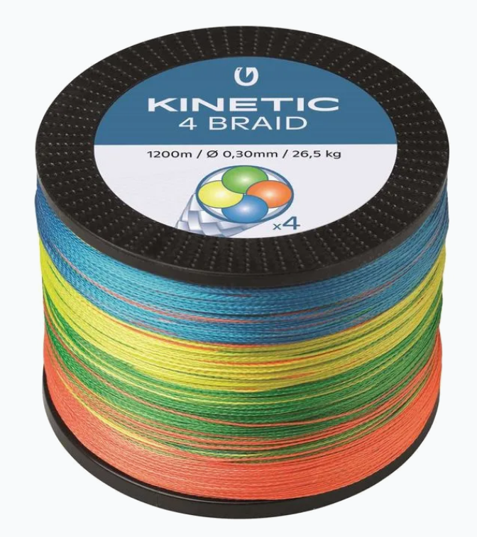 Kinetic Šňůra 4 Braid Multi Colour 1200m 