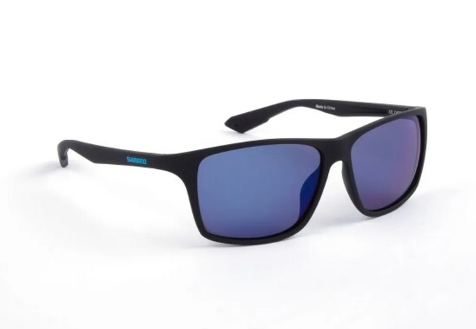 Shimano Sluneční brýle Technium Matte Black & Blue Mirror 