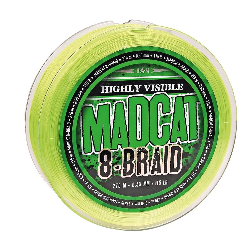 Madcat Splétaná Šňůra 8- Braid - Průměr 0,50 mm / Nosnost 52,2 kg / Návin 270 m 