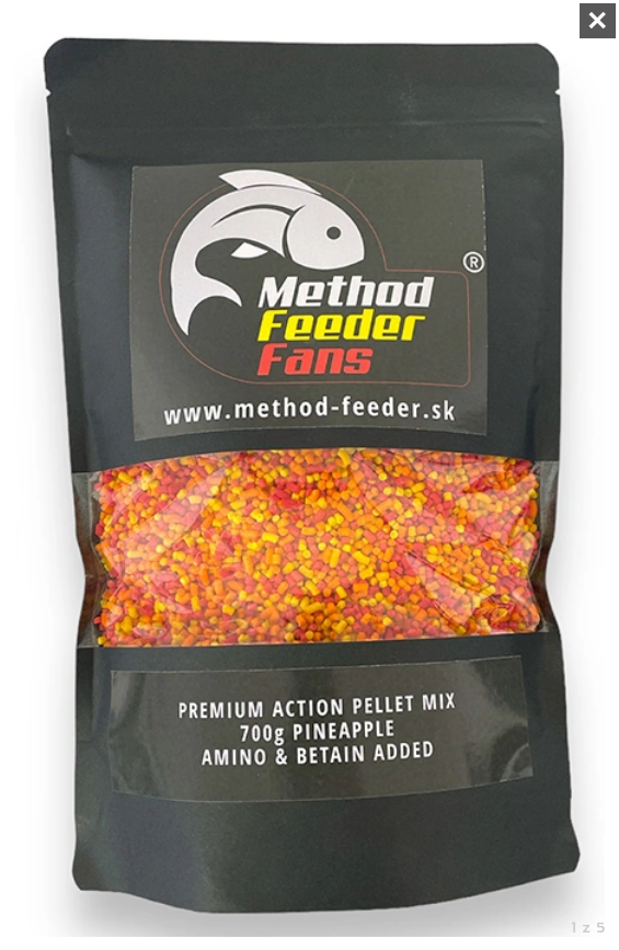 Pelety Method Feeder Fans Action Fluo Pellet 2mm 700gr 