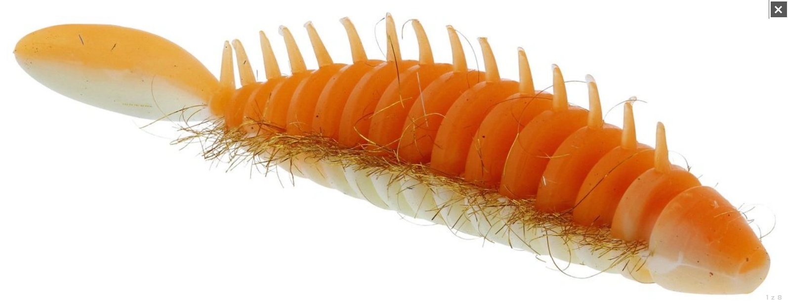 Gumová nástraha Westin Needle Bug 6,5cm Black/Chartreuse Garlic/Cheese 