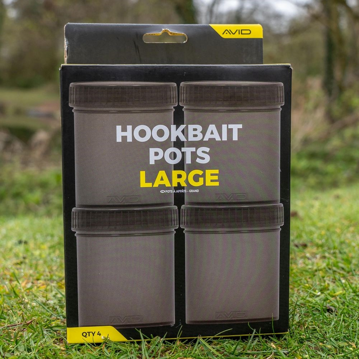 Avid Carp Kelímky Na Nástrahy Large Hookbait Pots 4 ks