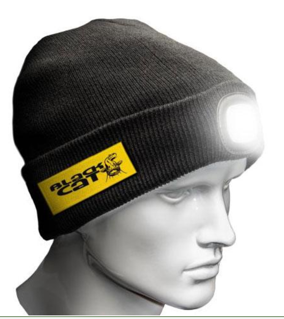  Black Cat Zimní Čepice LED Lancer Beanie Uni 