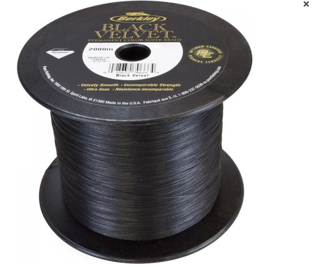 Šňůra Berkley Black Velvet 1m Průměr: 0,14mm