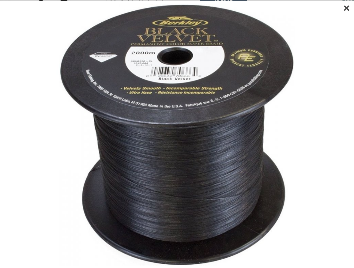 Šňůra Berkley Black Velvet 1m Průměr: 0,12mm