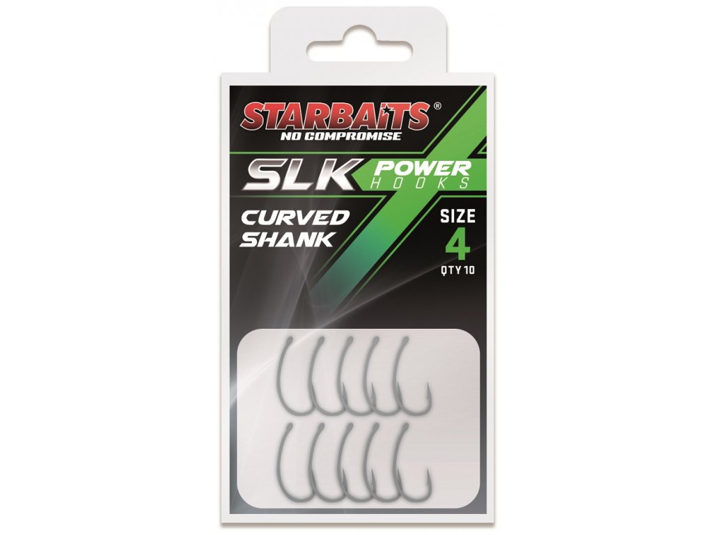 Starbaits Háčeky Power Hook PTFE TEFLON Curved Shank 10ks