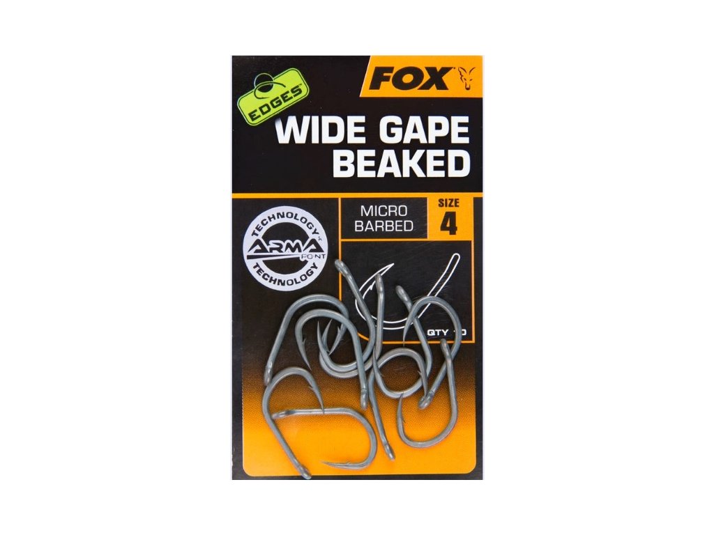 Fox Háčky Edges Wide Gape Beaked 