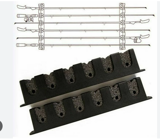 Držák prutů na zeď Berkley Rod Rack Horizontal 6Rods