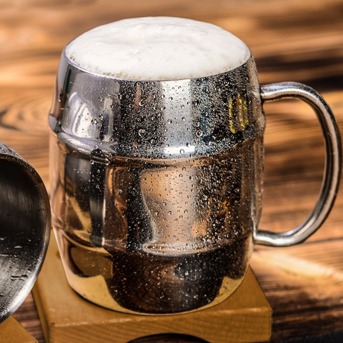 Chladicí "půllitr" z nerezové oceli 400 ml - lesklý