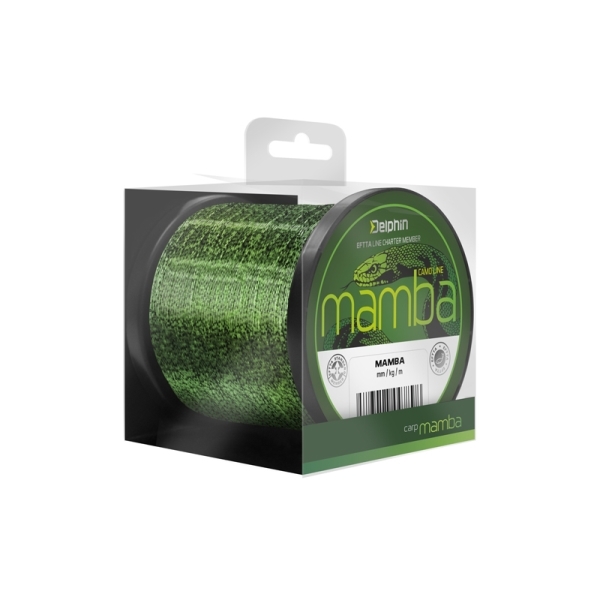 DELPHIN - Vlasec MAMBA Carp / kamufláž 0,34 mm , 300 m