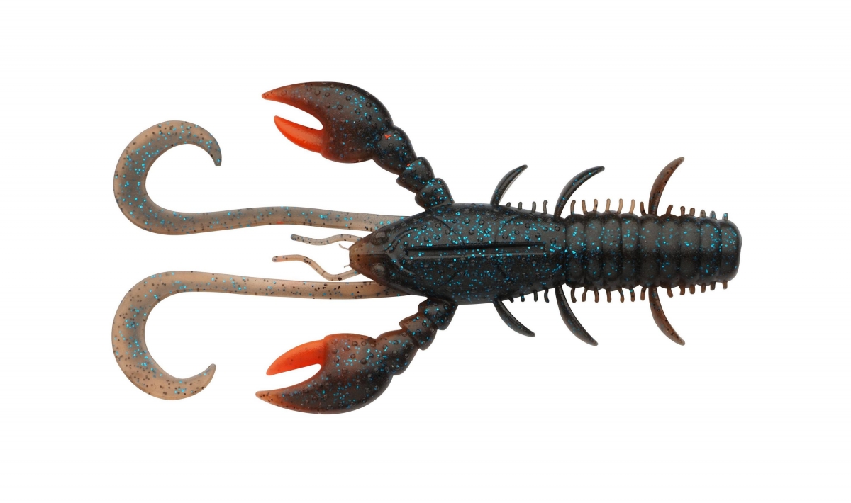  Berkley Gumová nástraha Hollow Craw 10cm Dark Cray UV Claw 6ks