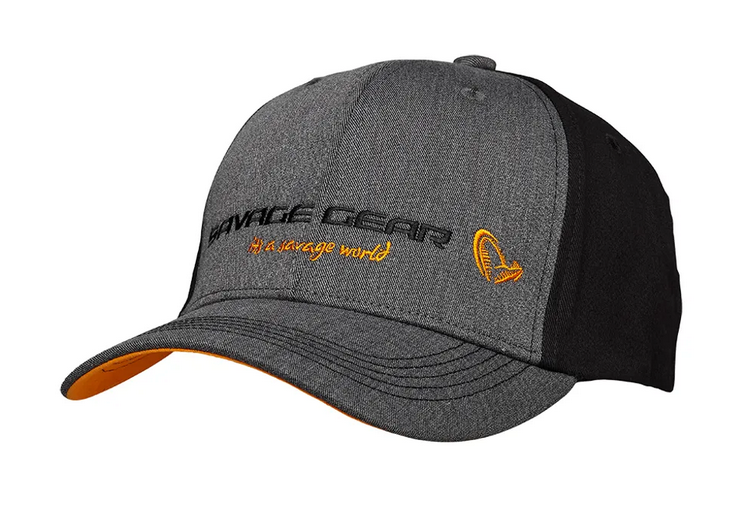 Savage Gear Kšiltovka Strike Cap Onesize Grey Melange/Black 