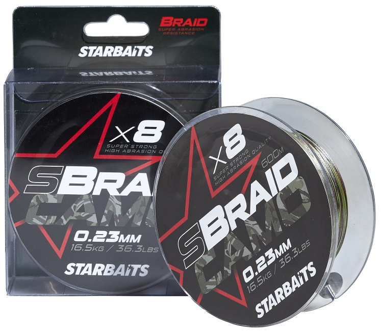 Starbaits Šňůra S Camo X8 600m