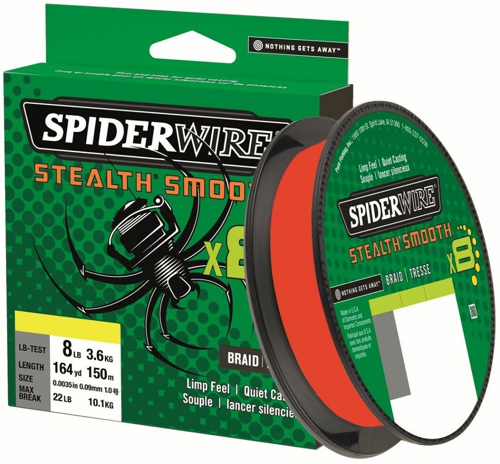 Spiderwire Splétaná Šňůra Stealth Smooth 8 Červená 150 m - 0,15 mm 16,5 kg