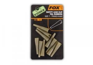 Fox Edges Safety Lead Clip Tail Rubbers vel.7 khaki 10ks