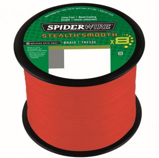 Šňůřa Spiderwire Stealth Smooth8 červená 1m Průměr: 0,39mm