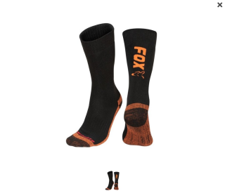 Fox Ponožky Collection Black Orange Thermolite long sock 40-43