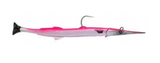 Gumová Nástraha Savage Gear 3D Needlefish Pulsetail 18cm 26gr růžová/stříbrná