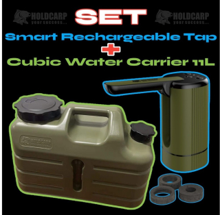 Holdcarp Set Automatická Pumpa + Kanystr Smart Rechargeable Tap + Cubic Water Carrier 11 l