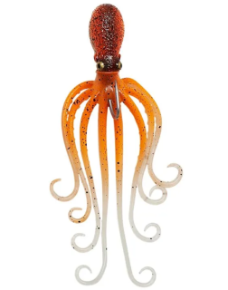 Savage Gear gumová nástraha Chobotnice 3D Octopus UV Orange Glow 